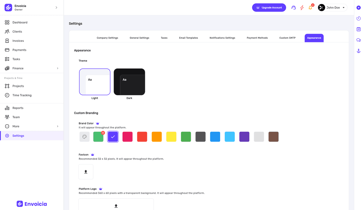 Personalize Colors, Themes & UI Styling Preview